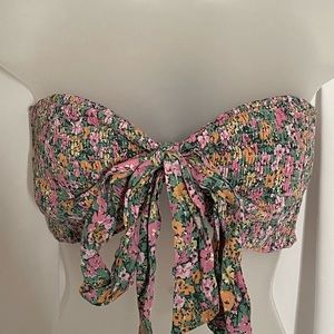 Floral tube top